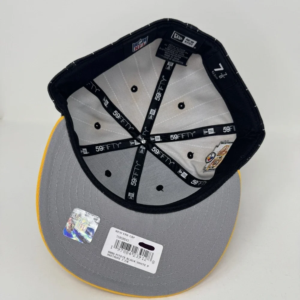 NWT Pittsburgh Steelers 40th Aniv Super Bowl 1974‎ Fitted Hat 7 7/8 NFL Football
